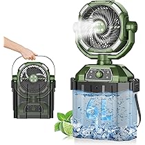 Amazon | 【Amazon.co.jp限定】キャンプ 扇風機 ミストファン 卓上